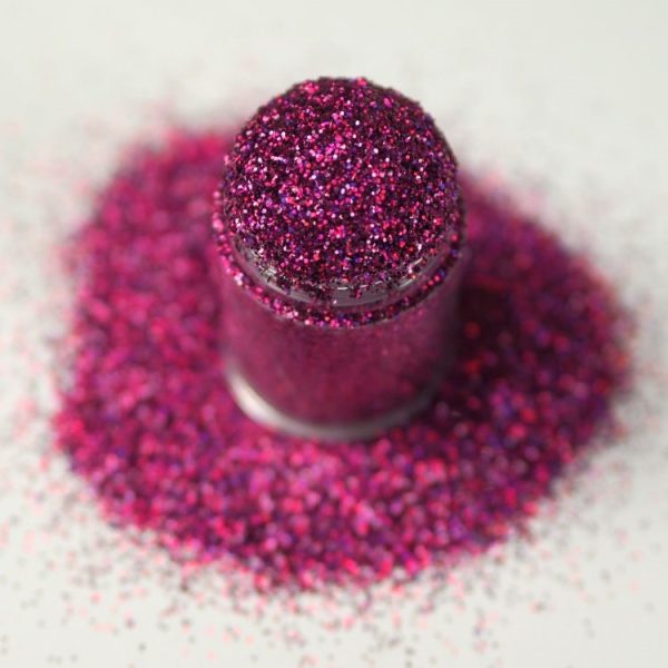 Darkest Pink Holographic Nail Glitter Spill