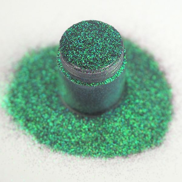 iridescent petrol green