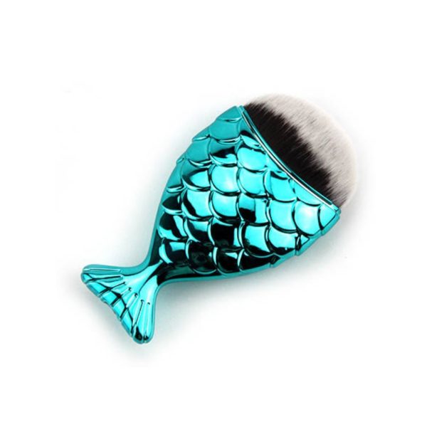 fish brush blue