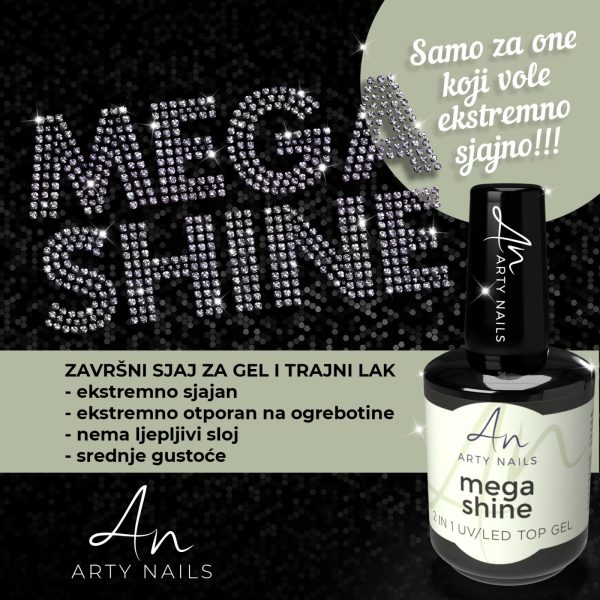 arty nails mega shine