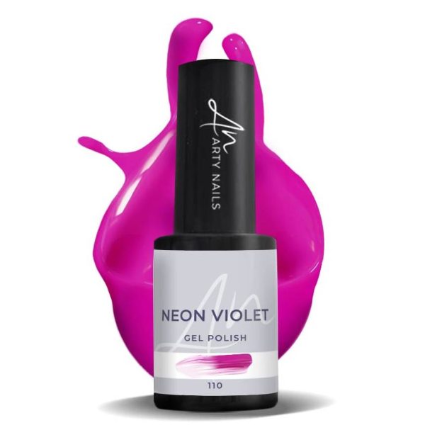 110 neon violet gel polish