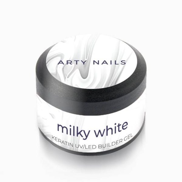 milky white keratin builder gel