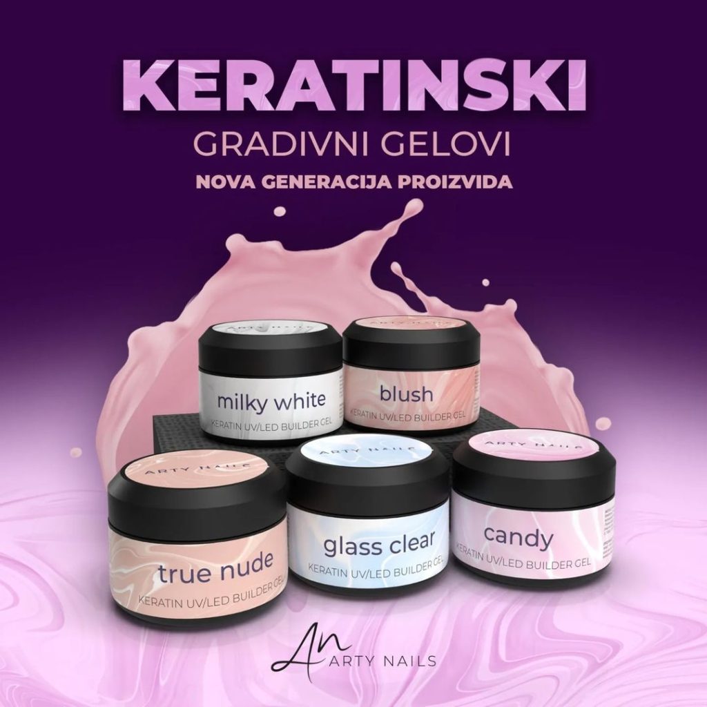 arty nails keratinski gradivni gelovi