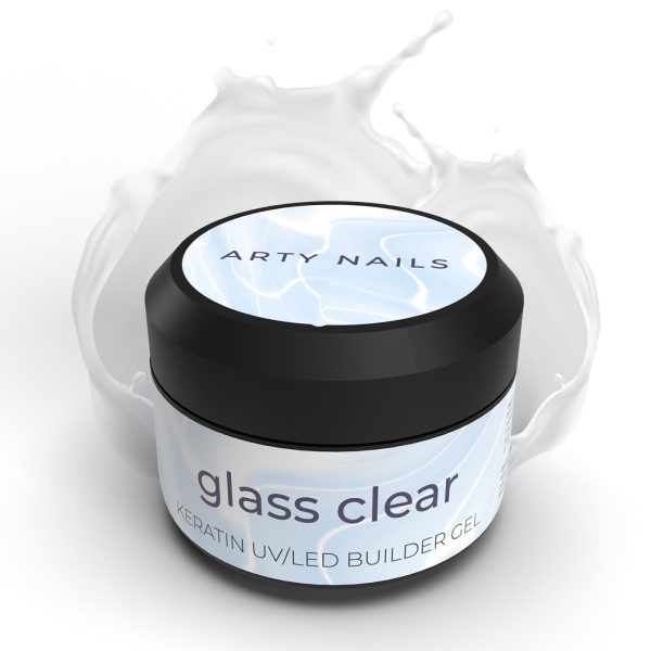 glass clear keratin builder gel splash