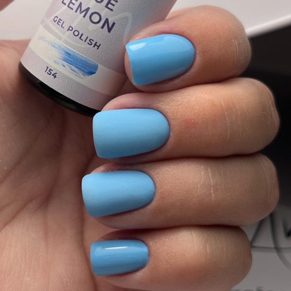 Arty nails Blue lemon nails