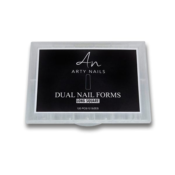 dual nail forms long square