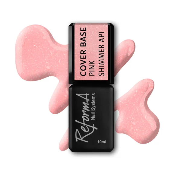 api cover base pink shimmer