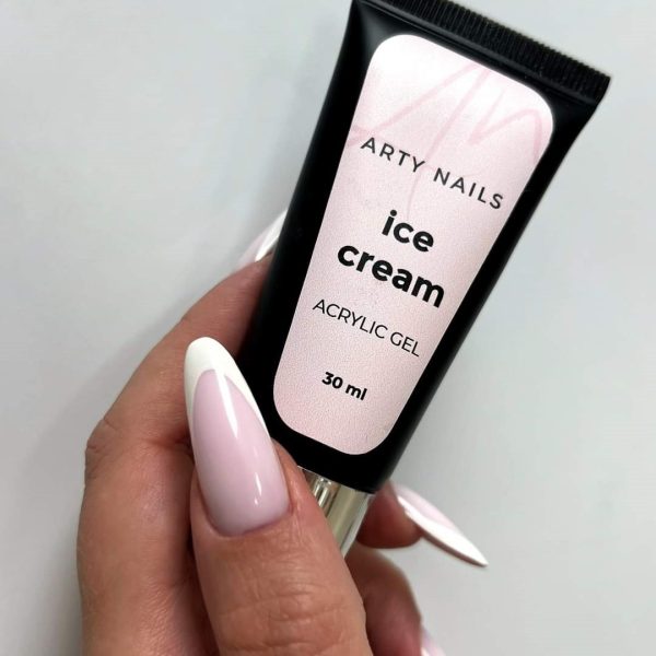 acrylic gel ice cream hand 3